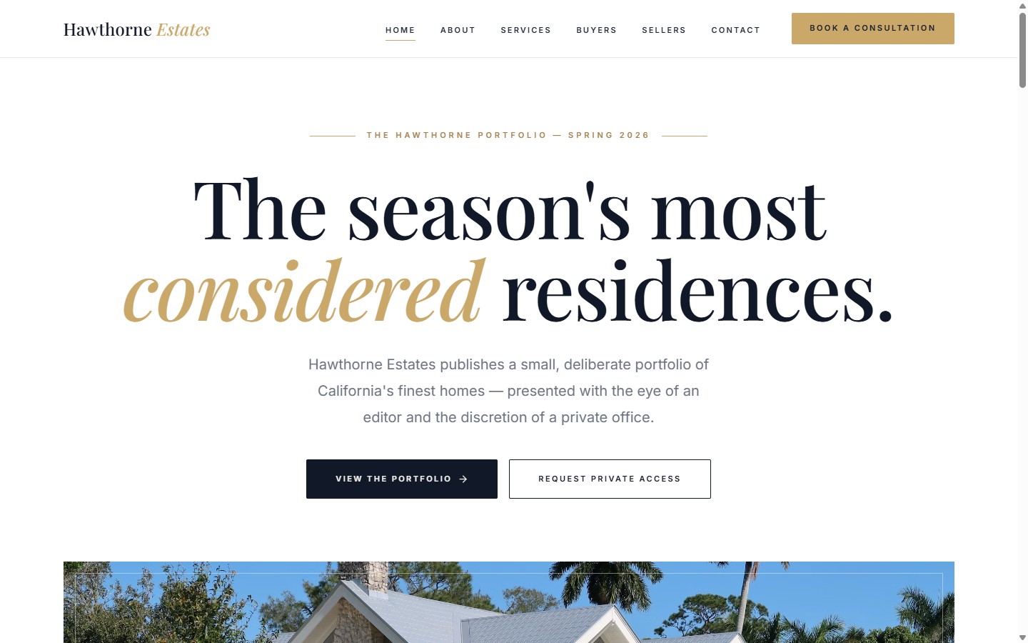 Timeless Luxury template preview