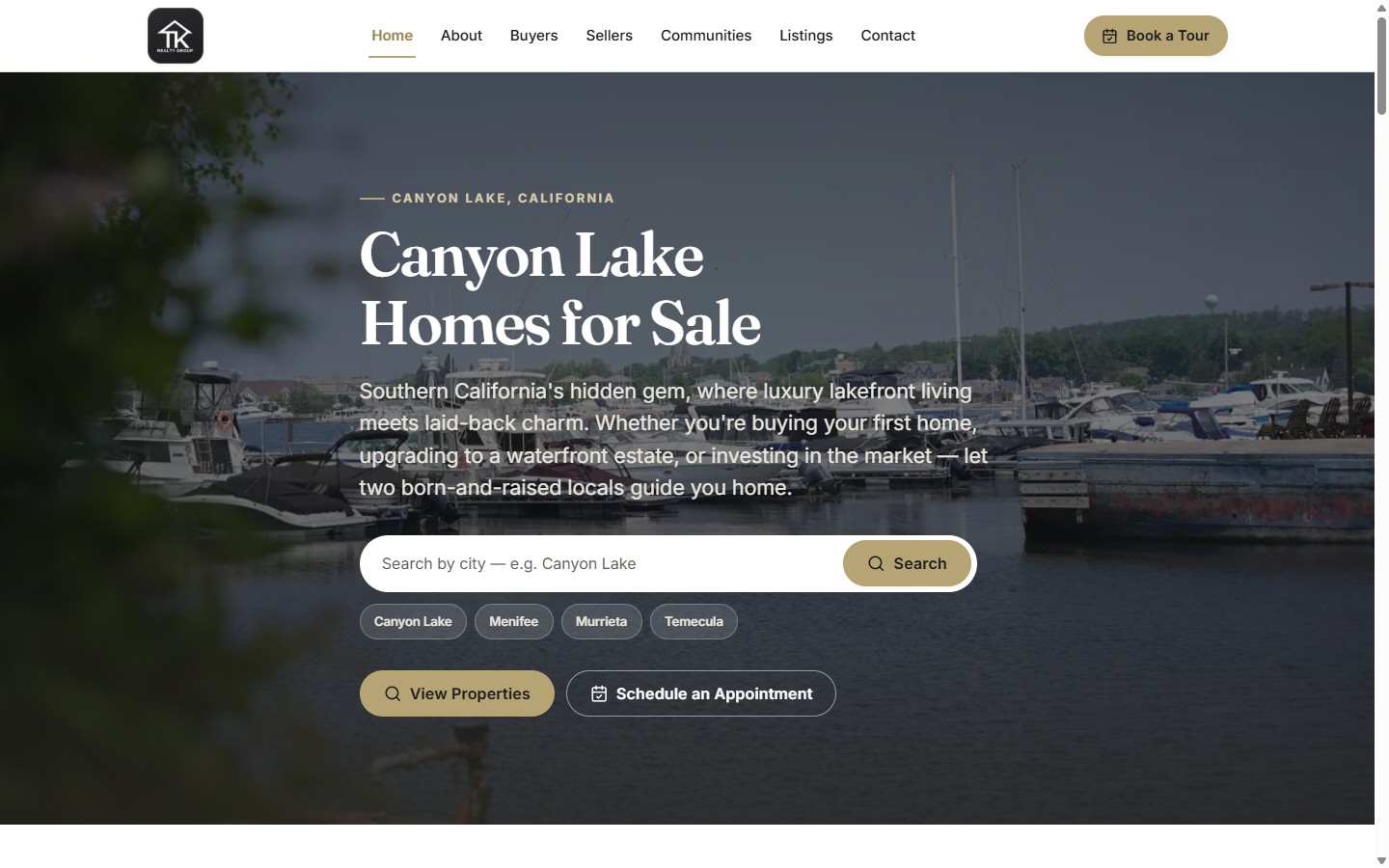 TK Realtors template preview